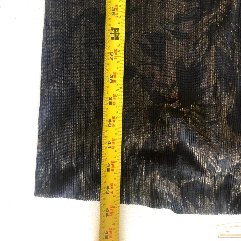 NWT! Tahari Size 10 Beautiful Sleeveless Black/ Gold Jumpsuit - Picture 11 of 16